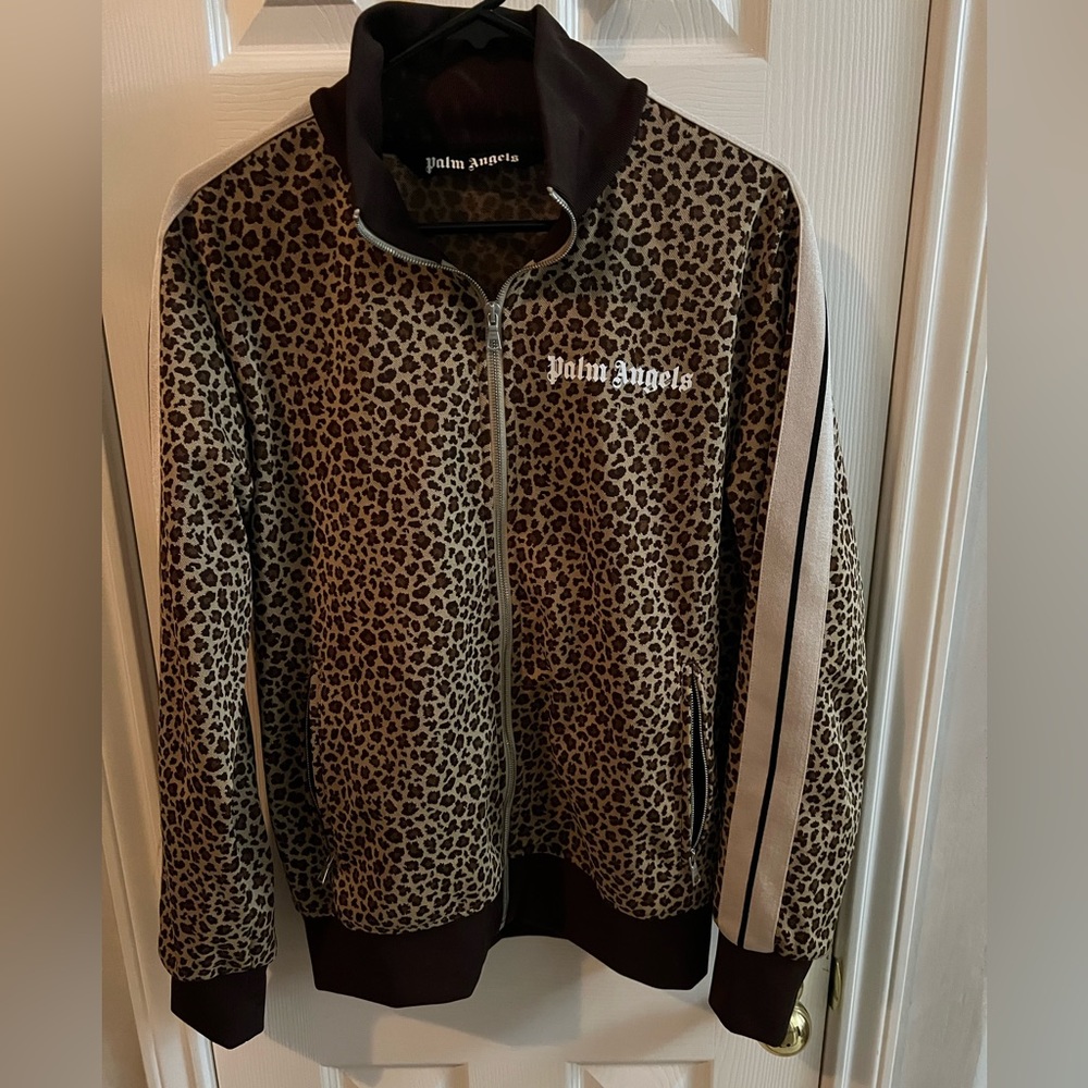 Palm Angels Leopard Track Jacket